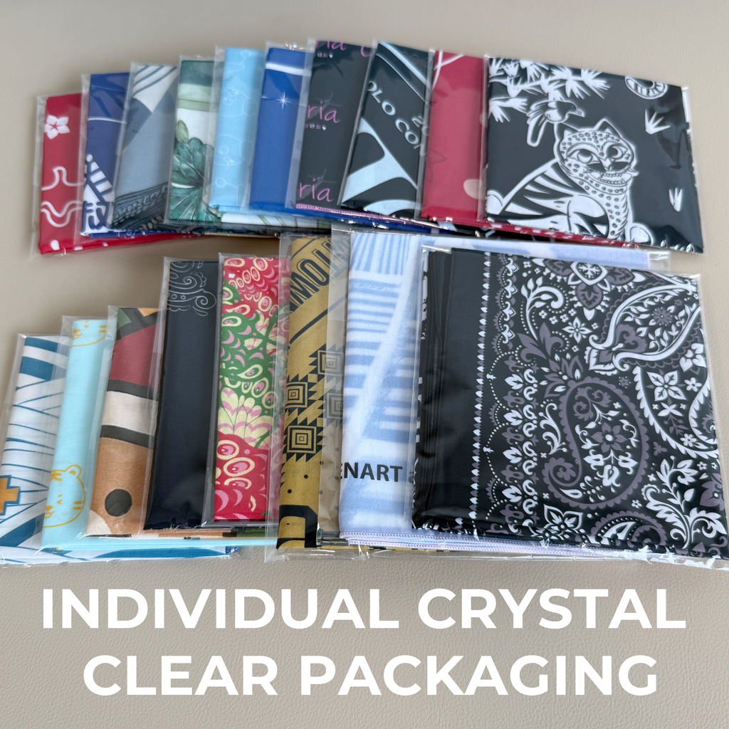 Custom Logo Handkerchief Bulk | Full Print Corporate Gift | 100% Premium Cotton